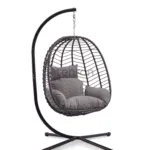 NOA brown hanging chair with brown cushion
