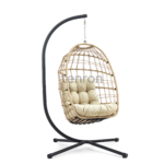 CHLOE sand hanging chair with sand cushion