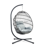 COCO grey hanging chair with grey cushion